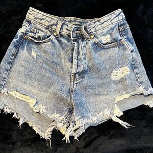 Wild Fable Light Blue Distressed Jean Shorts